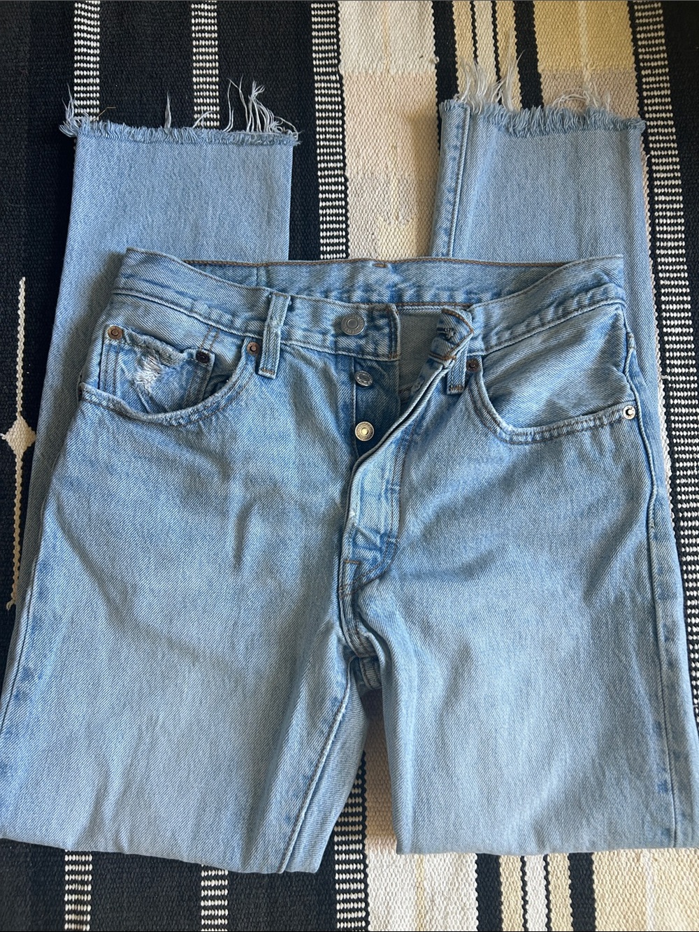 Levi’s Distressed 501’s